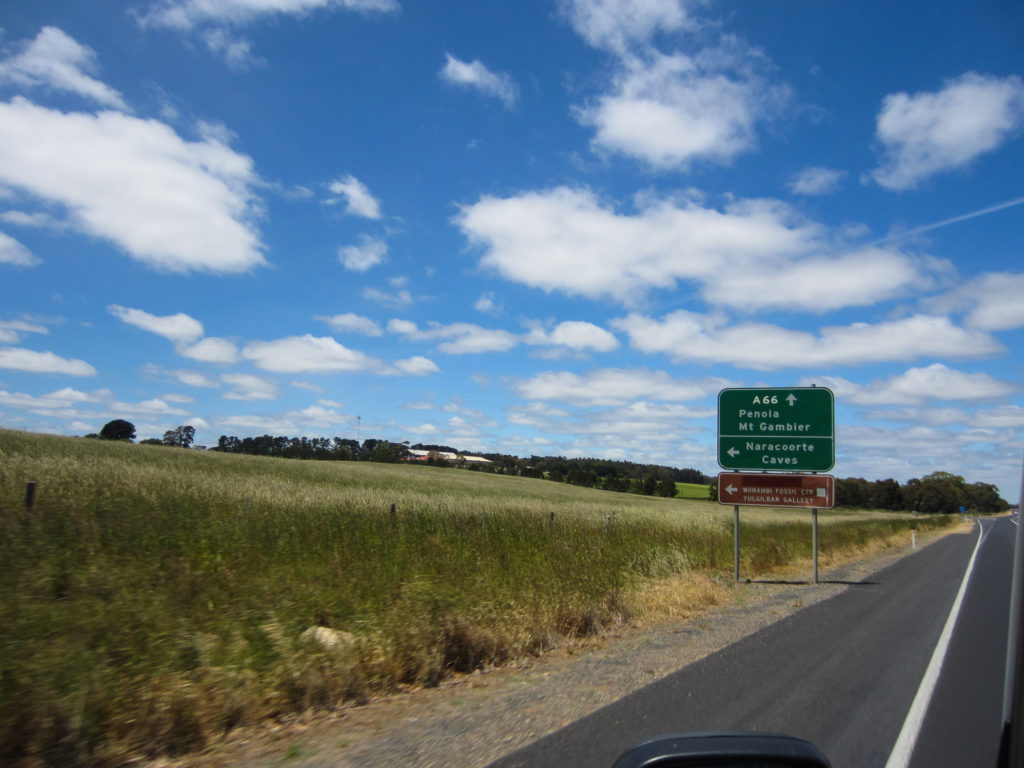 Wegweiser zum Wonambi Fossil Centre