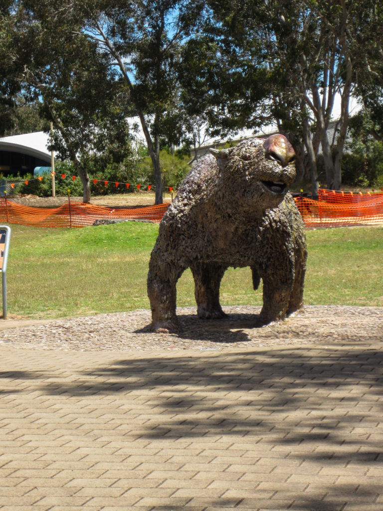 Uhrzeittier im Wonambi Fossil Centre am Naracoorte Caves National Park