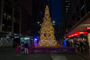 Weihnachtsbaum Nachts in Sydney