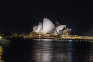 Oper Sydney bei Nacht