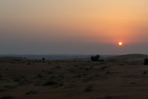 Sonnenuntergang in der Wüste