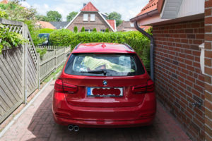 Ja die erste Bewährungsprobe für unser Auto, ganz voll gepackt ging es nach Neßmersiel