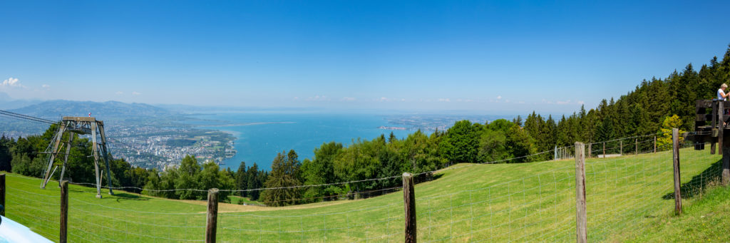 Panorama: Bregenz & Bodensee vom Pfänder aus betrachtet