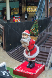 Weihnachtsmann im Cabot Circus