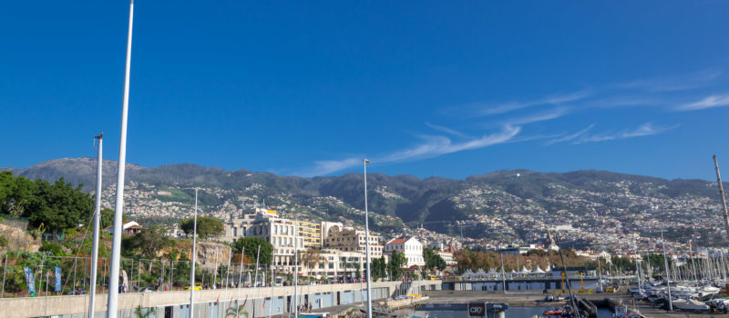 Am zweiten Tag dann Sonnenschein in Funchal